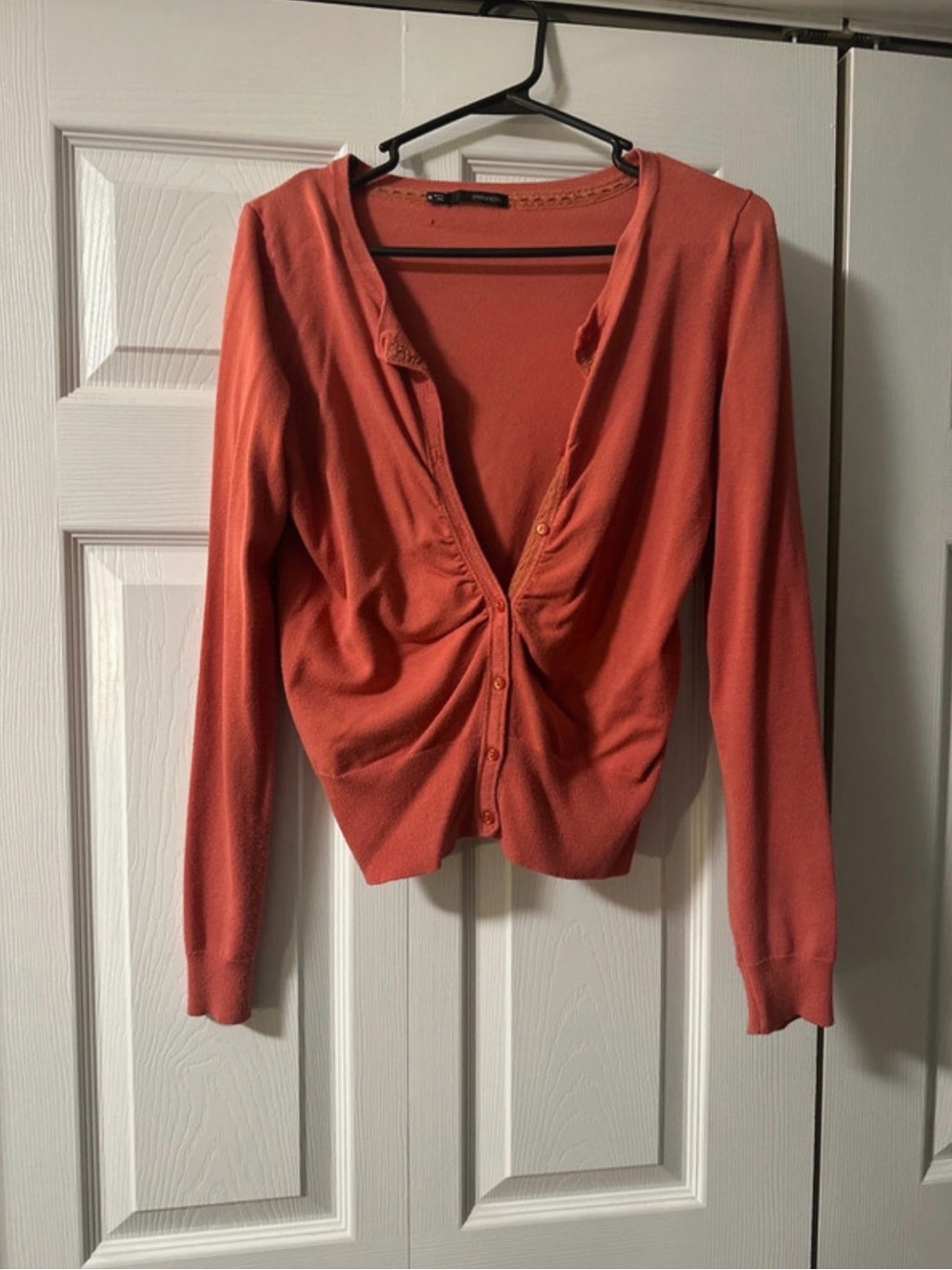 Maurices Coral Twist-Front Button Cardigan